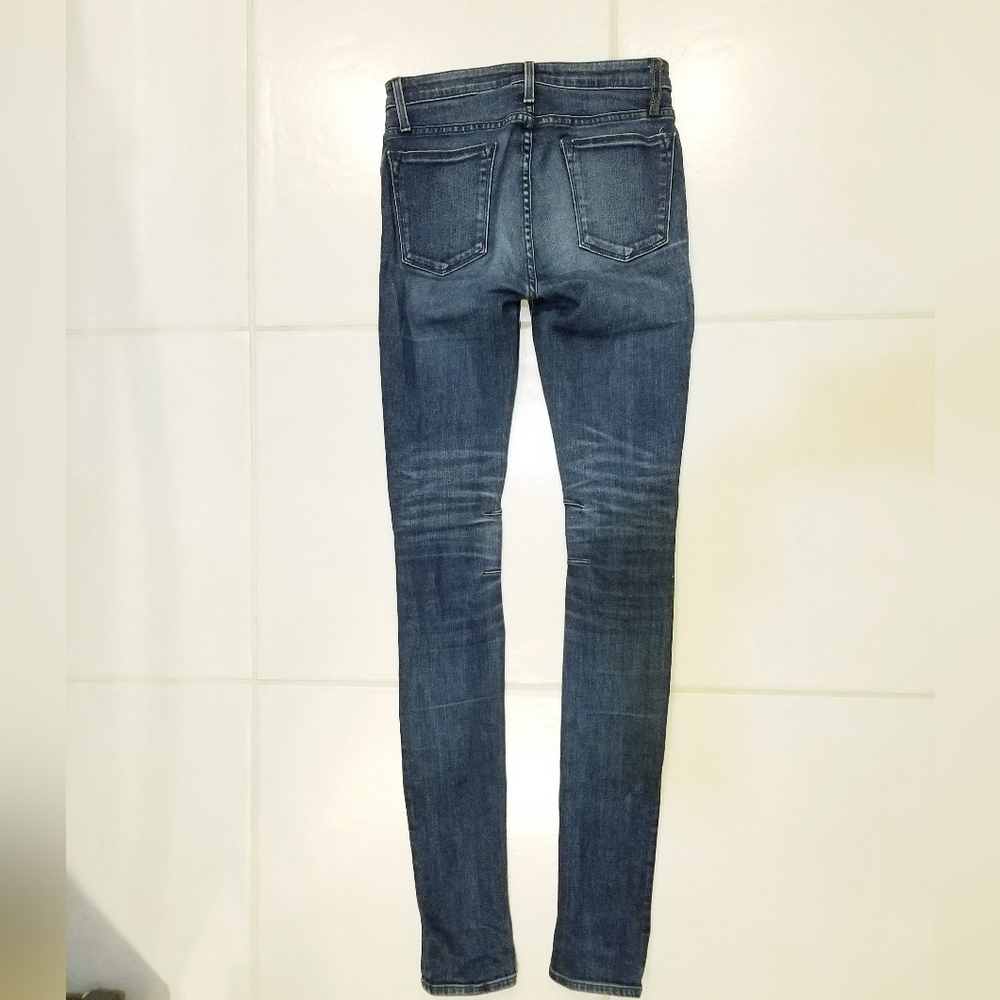 Helmet Lang Neo Vintage Blue Jeans Extra Long Super Skinny Sz 27 - Picture 5 of 15